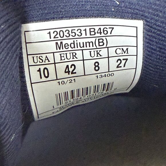 Brooks Adrenaline GTS 22 Athletic Running Shoes Womens 10 Blue White Low Top - Picture 5 of 12